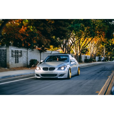 Gray Bmw Car 24"x16" Photographic Print Poster