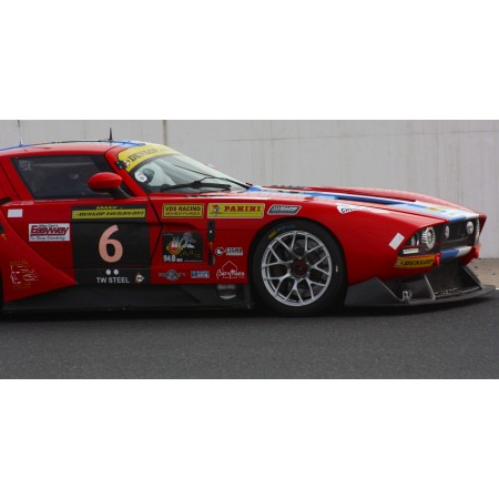 Red Racing Car 24"x12" Photographic Print Poster
