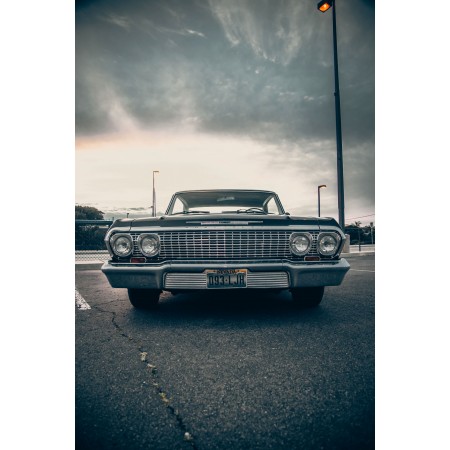 ford falcon On Gray Asphalt Road 24"x36" Photographic Print Poster