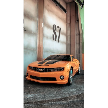 Orange Chevrolet Camaro 24"x36" Photographic Print Poster