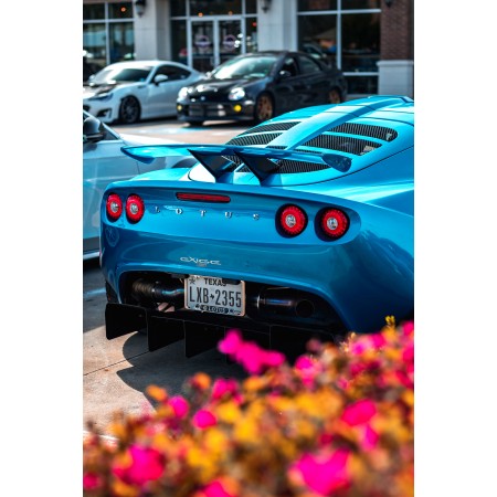 Blue Lotus gxigg Parked On Parking Lot 24"x36" Photographic Print Poster