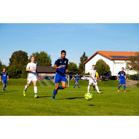Group Of Men Playing Soccer 24"x16" Photographic Print Poster