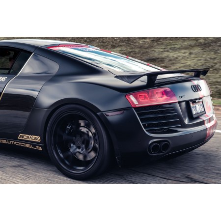 Audi R8 rear Black Car 24"x16" Photographic Print Poster