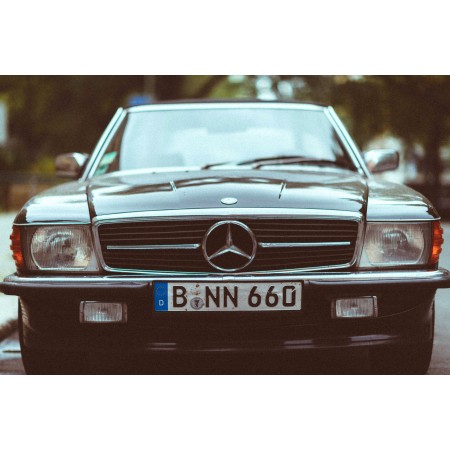 Black Mercedes-Benz Car 24"x16" Photographic Print Poster