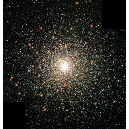 A Close-Up Photo Of The Bright Center Of A Star Cluster. 24"x25" Photographic Print Poster