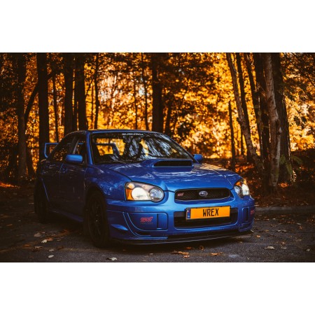 Blue Subaru Sedan 24"x16" Photographic Print Poster