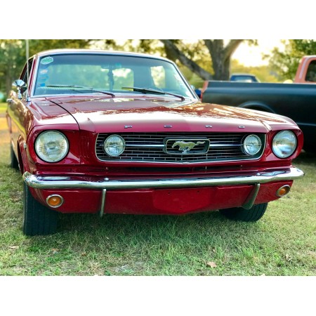 Red Ford Mustang 24"x18" Photographic Print Poster