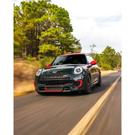 mini cooper red green 24"x30" Photographic Print Poster