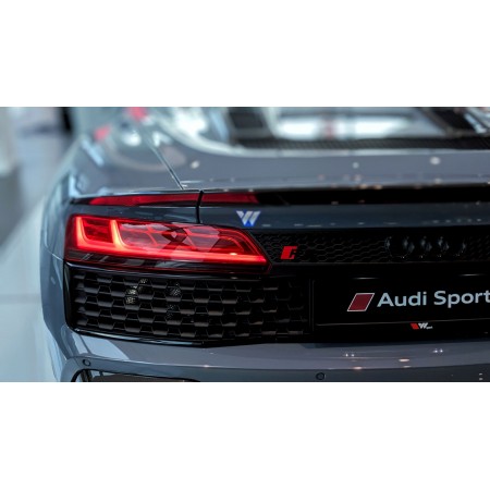 Audi Sport rear Black Car Taillight 24"x14" Photographic Print Poster