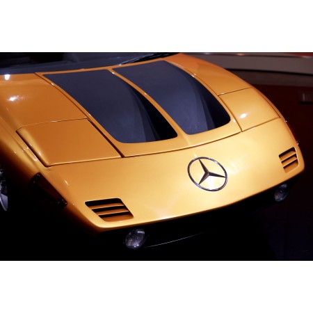 Yellow And Black Mercedes-Benz Vehicle 24"x16" Photographic Print Poster