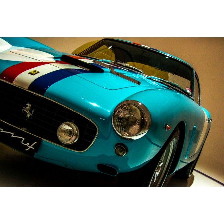 Blue Ferrari Car 24"x16" Photographic Print Poster