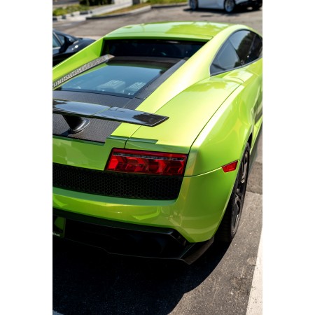 Green Sports car, spoiler rear tailgate 24"x16" Photographic Print Poster