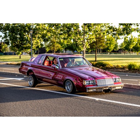 Red Chevrolet Camaro On Road 24"x16" Photographic Print Poster