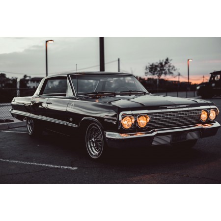 Muscle car Chevy impala 24"x16" Photographic Print Poster