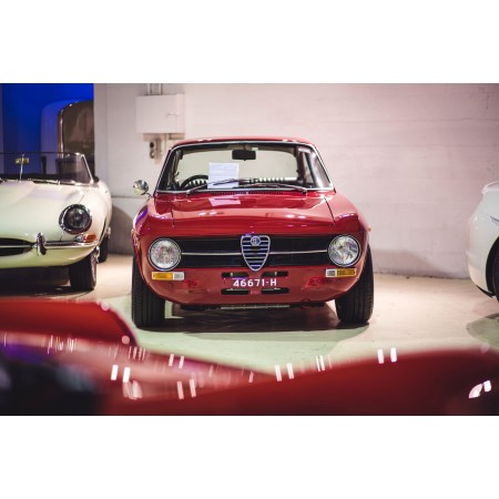 Alfa Romeo Red Car 24"x16" Photographic Print Poster