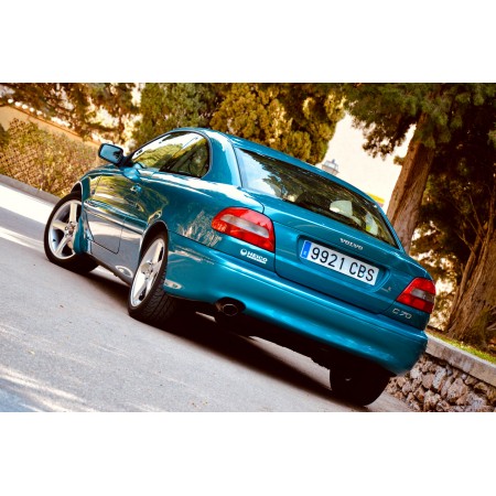 Blue Volvo C70 24"x16" Photographic Print Poster