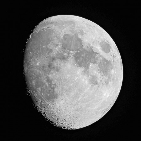 Gray Scale Photo Of Moon 24"x24" Photographic Print Poster