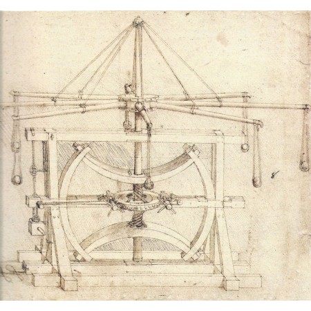 Volano, meccanica 24"x24" Poster Anatomy of Human Body Leonardo Da Vinci
