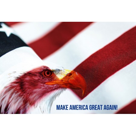 Make America Great Again Poster. 24"x36" Photographic Print Poster Political Art Prints 
