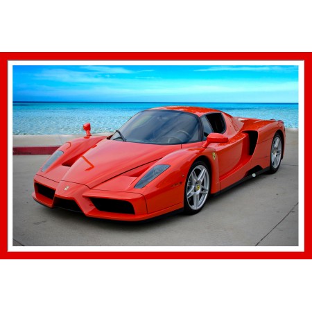 Enzo Ferrari Photographic Print Poster Top Sports Cars of the 2000s - Art Print