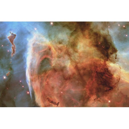 The Keyhole Nebula 24"x36" Photo Print Poster Astronomy part of a larger region Carina Nebula 8,000 light-years from Earth NASA Hubble Telescope