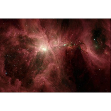 The Sword of Orion Nebula Art Print Poster Universe Astronomy from NASA Spitzer Space Telescope 1,450 light-years from Earth
