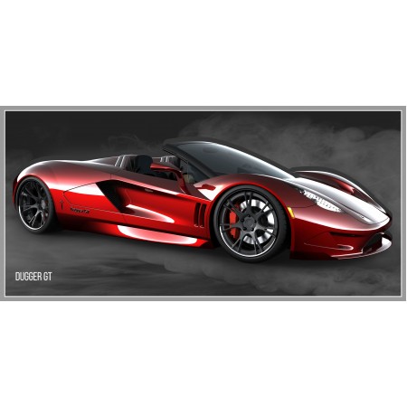 300 MPH Dagger GT Photographic Print Poster 24"x50" Luxury and Sports Cars 2000 HP, Supercar. Art Print