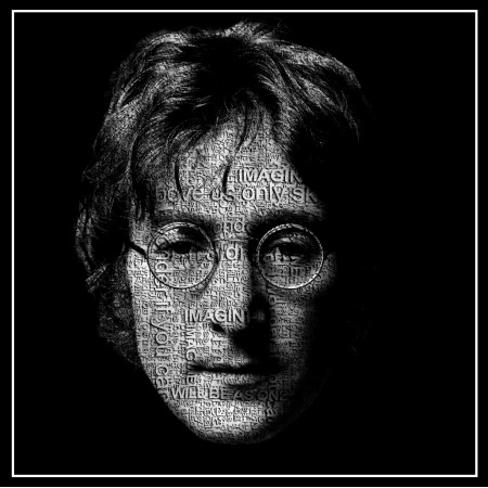 Imagine, Art Print Poster 24"x24" Rock Stars John Lennon
