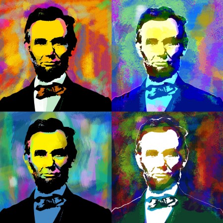 Abraham Lincoln 24"x24" Art Print Poster Famous People 