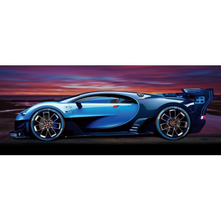 Bugatti Veyron 24"x60" Photographic Print Poster Super Sport Luxury Cars