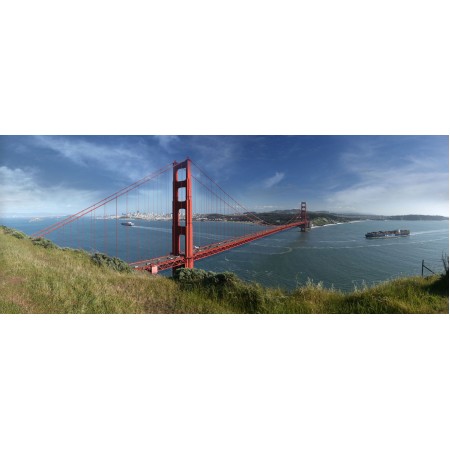 Golden Gate Bridge 24"x60" Photo Print World's Most Incredible Bridges Panoramic View Art Print