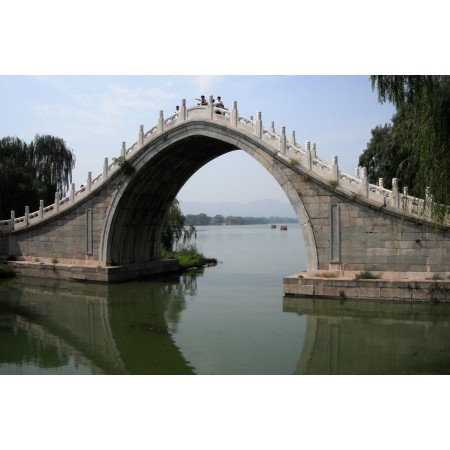 Moon Bridge - Photographic Print Poster The World's Most Incredible Ancient Bridges 18th century pedestrian China