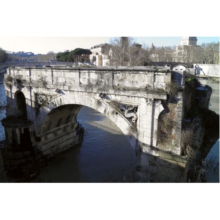 Pons Aemilius Photographic Print Poster The World's Most Incredible Ancient Bridges The oldest Roman bridge in Rome