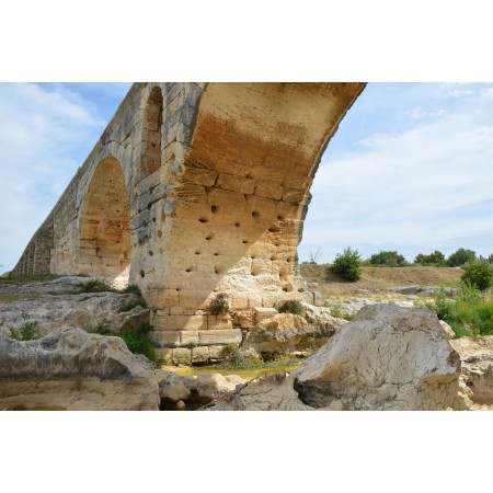Pont Julien Bridge Photographic Print Poster The World's Most Incredible Ancient Bridges Bottom View Roman arch bridge Calavon France