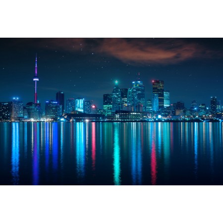 Night skyline Photographic Print Poster The World's Most Incredible Cities Toronto Art Print