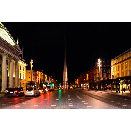 OConnell Street at night Photographic Print Poster The Ireland's Most Incredible Scenery Dublin Art Print
