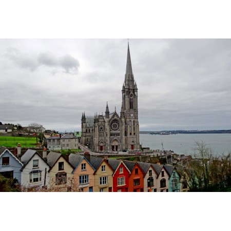 Cobh Cathedral West Side, Photographic Print Poster Ireland's Most Incredible Scenery Art Print