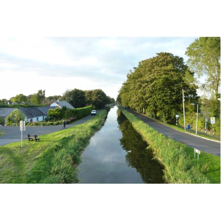 County Kildare, Photographic Print Poster The Ireland's Most Incredible Scenery A view looking north of the canal at Naas, Ireland Art Print
