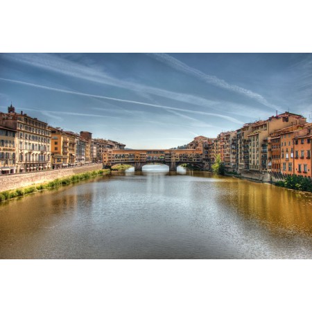 Arno River, Photographic Print Poster Most Beautiful Places in Italy Ponte Vecchio, Florence Art Print
