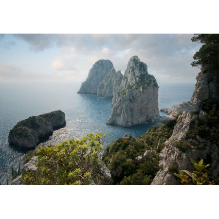 Capri, Art Print Poster Most Beautiful Places in Italy Faraglioni, Italy 