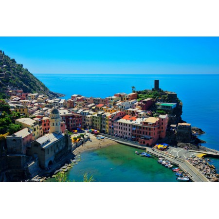 Photographic Print Poster Most Beautiful Places in Italy Vernazza, 5 centuries-old village Italy Art Print