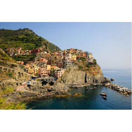 Manarola Province of La Spezia, Photographic Print Poster Most Beautiful Places in Italy Liguria, Italy Art Print