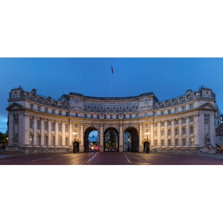 Admiralty Arch at Dusk, 24" x50" Photographic Print Poster Most Beautiful Places in Great Britain London Art Print