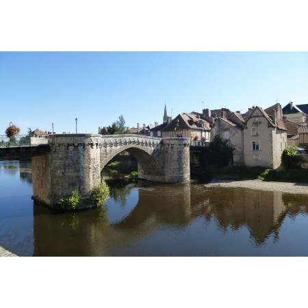 Montmorillon pont Art Print Photographic Print Poster Most Beautiful Places in France 