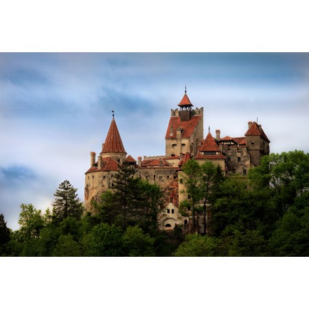 Bran Castle - Photographic Print Poster Most Beautiful Places in Romania Art Print Spooky Past