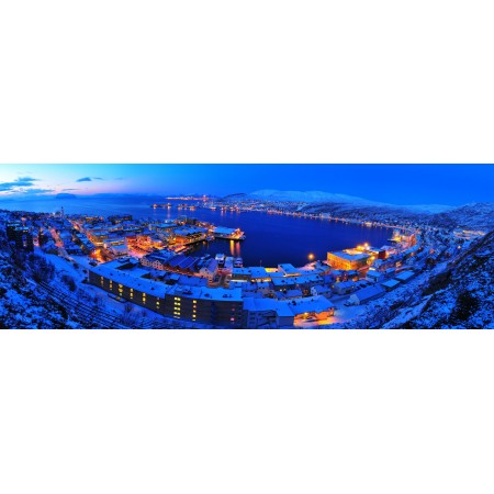 Hammerfest Panorama 24"x70" Photographic Print Poster Most Beautiful Places in Norway Art Print 