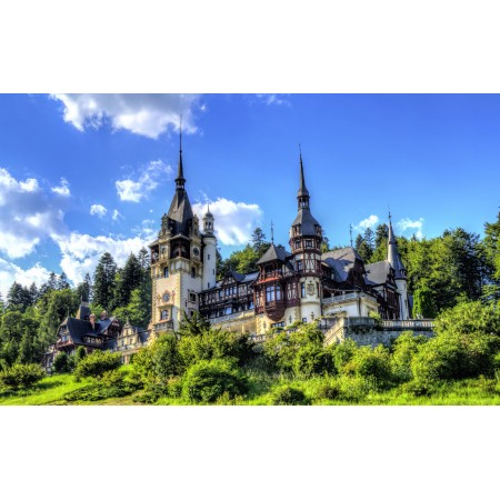 Peles Castle Romania Photographic Print Poster Most Beautiful Places in Romania
