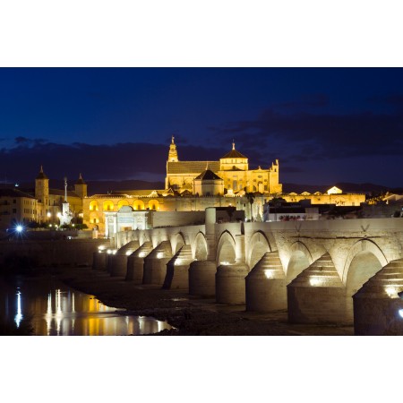Cordoba at night Large Poster Most Beautiful Places in Spain