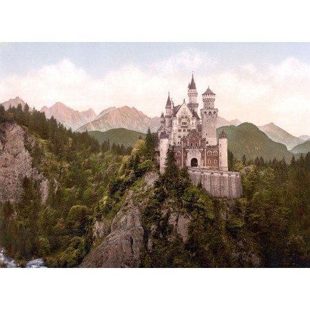 Neuschwanstein Castle Large Poster Most Beautiful Places in Germany, Deutschland 