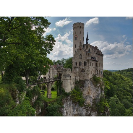 Schloss Lichtenstein Photographic Print Poster Most Beautiful Places in Germany Art Print Deutschland
